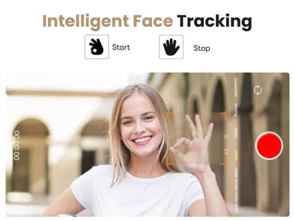 Estabilizador(Gimbal) Profesional con IA, Seguimiento facial automático.1.80 m - Imagen 4