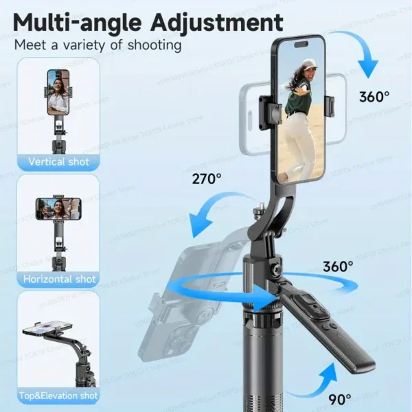 Trípode Inteligente/seguimiento facial(IA) Automático1.63m - Imagen 7