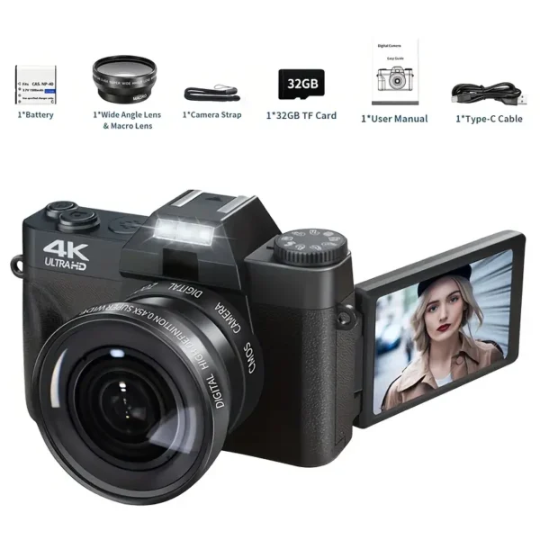 Cámara digital de 48 MP/4K ULTRA HD