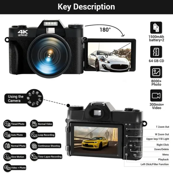 Cámara digital de 48 MP/4K ULTRA HD - Imagen 2